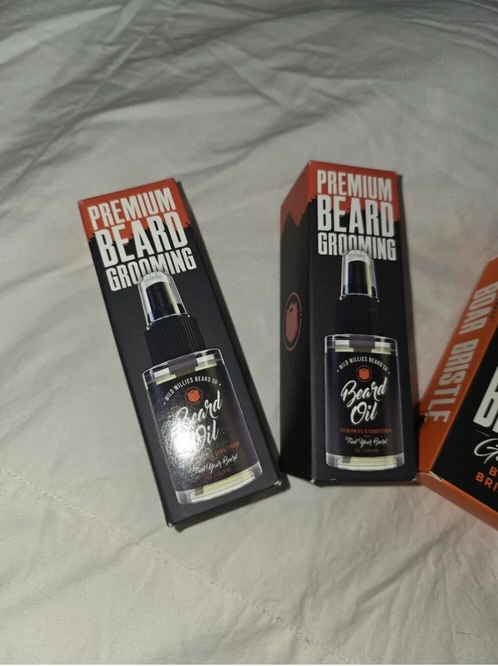 Wild Willies Beard Brush & Premium Beard Grooming Bundle